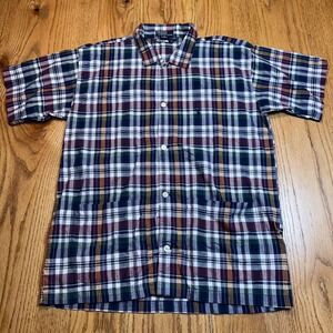 Polo Ralph Lauren Chore Utility Shirt Men's S/M‎  Button Up Bottom Pockets Plaid